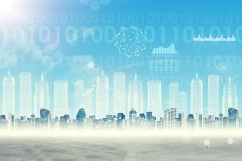 Abstract cityscape background Stock Illustration