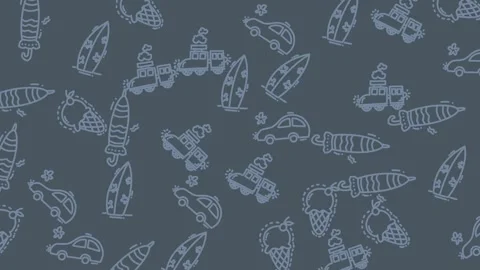 Abstract Cityscape Pattern - A Whimsical Urban Landscape. Stock Footage 321852480