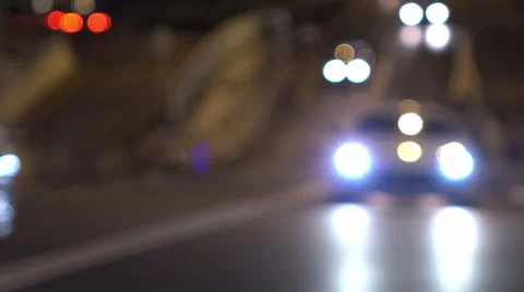 Abstract cityscape traffic background with motion blur, art toning. Video stock 57207545