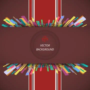 Abstract of classic envelope background with red ribbon. Illustrazione stock