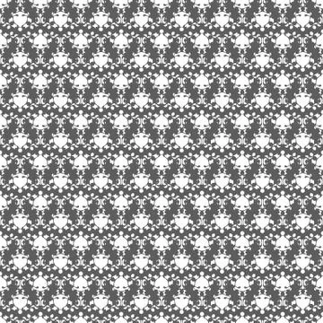 Abstract classical monochrome seamless pattern. Gray and white colors. Vector Stock Illustration