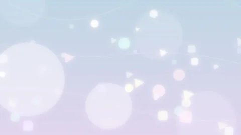 Abstract Clean Media Bloom Background with Soft Pastel Geometric Shapes Floating Stock Footage 336310767