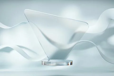 Abstract clean minimal platform podium showcase for product display 3d rend.. Stock Photos