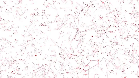 Abstract clean red waving 3D grid or mesh as elegant pattern environment. Red Stock Footage 82246024