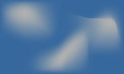 Abstract clear blue grainy gradient background with soft glowing white orga.. Stock Illustration
