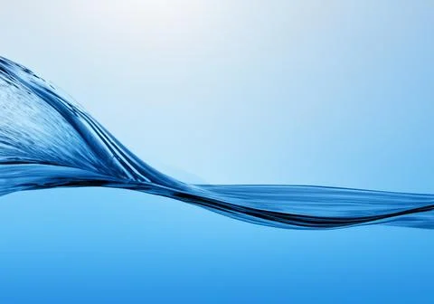Abstract clear water flow wave Stock Photos