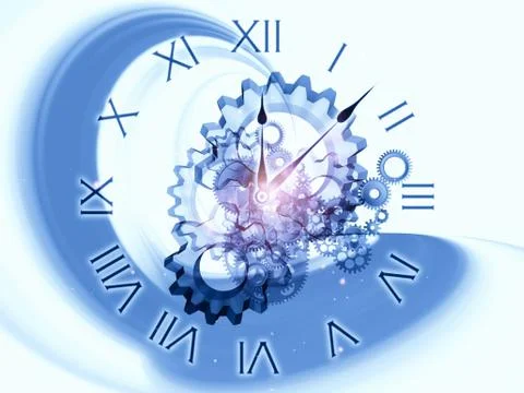 Abstract clock background Stock-Illustration