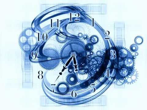 Abstract clock background Stock-Illustration