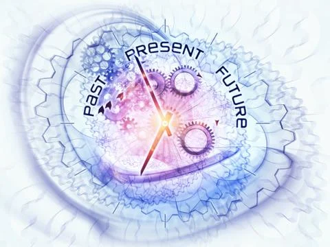 Abstract clock background Illustrazione stock