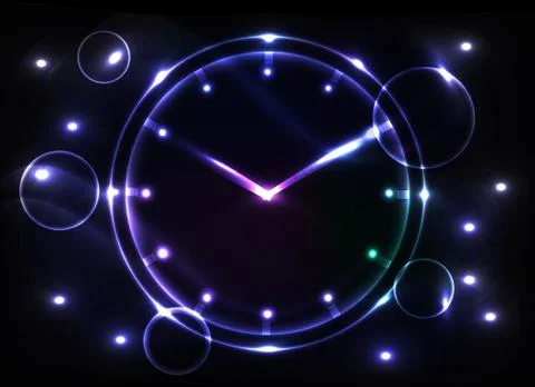Abstract clock background. Stock Illustration