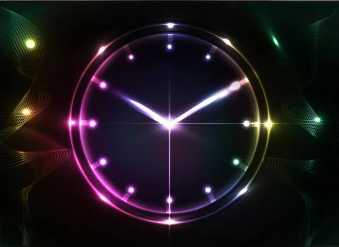 Abstract clock background. Stock Illustration