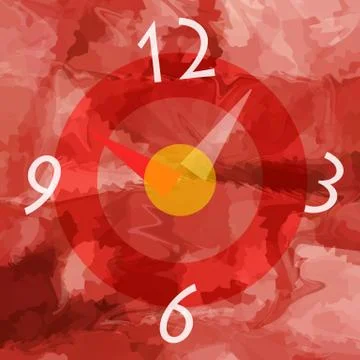 Abstract clock background Illustrazione stock