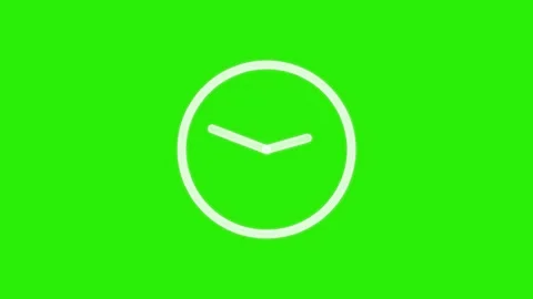 Abstract clock icon animation .and stopwatch , timer . Stock Footage 303553385