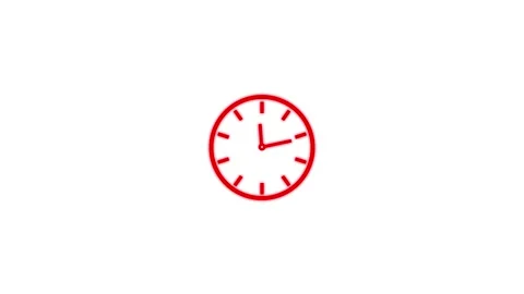 Abstract clock icon animation background. Stock Footage 306558356