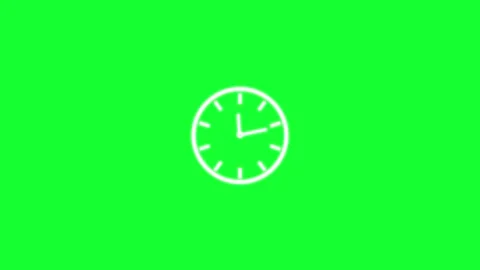 Abstract clock icon animation background. Stock Footage 306558357