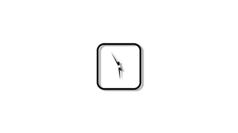 Abstract clock icon with soft shadow time concept animation. Stock-Footage 332998843