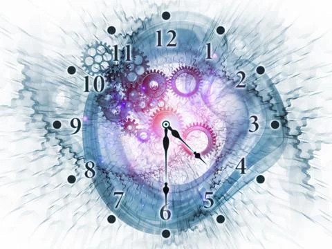 Abstract clock Illustrazione stock