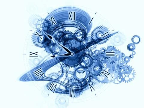 Abstract clock Stock Illustration