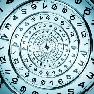 Abstract clock Stock Photos