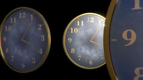 Abstract Clock Tunnel Background 库存影片 263220526