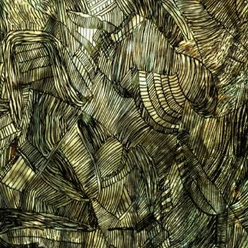 An abstract close-up background featuring dense, hand-drawn black ink lines Stock Illustration