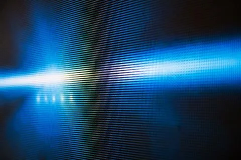 Abstract Close up Bright colored LED SMD video wall abstract background Stock Photos