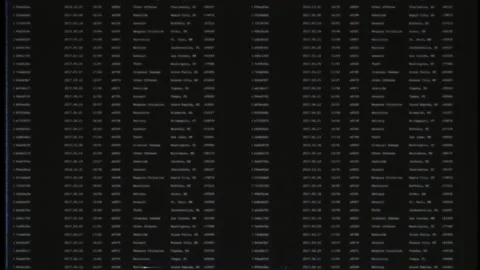 Data Scrolling Stock Footage ~ Royalty Free Stock Videos | Pond5