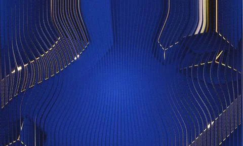 Abstract Close-Up Dynamic Wavy Lines Background Illustrazione stock