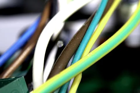 Abstract Close up of Electrical Computer Circuit for Background Foto stock