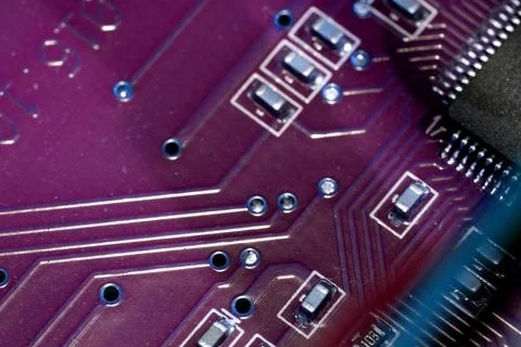 Abstract Close up of Electrical Computer Circuit for Background 스톡 사진