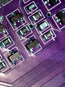 Abstract Close up of Electrical Computer Circuit for Background 스톡 사진