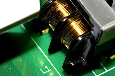 Abstract Close up of Electrical Computer Circuit for Background Stock Photos