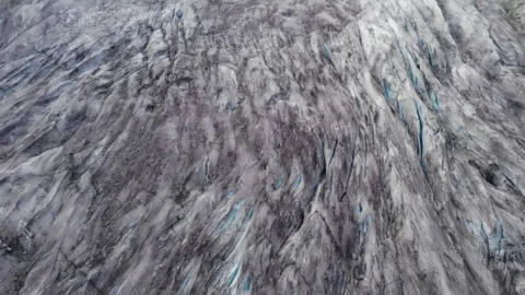 Abstract close-up of gray and blue marbled texture with flowing organic layers Stock Footage 346016327