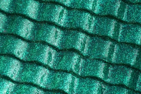 Abstract close up of green rooftop texture Foto stock