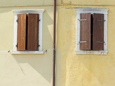 Abstract close up of a house wall. Stock-Fotos