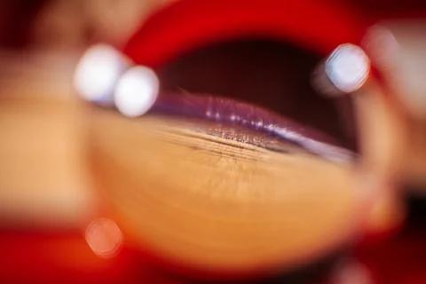 Abstract close-up image of books with soft pink and orange circular. Stock Photos