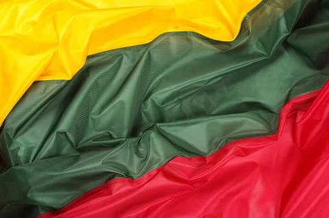 Abstract close up of Lithuania flag Stock Photos