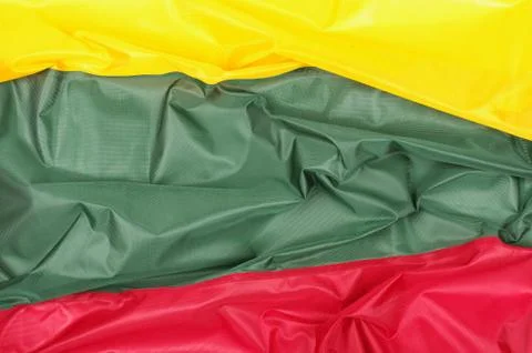 Abstract close up of Lithuania flag Stock Photos