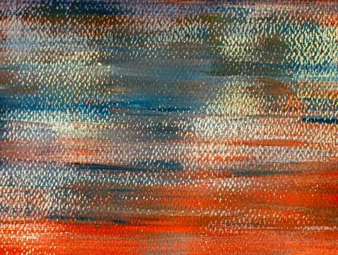 Abstract close-up macro texture of acrylic painting canvas surface with hor.. Stock Photos