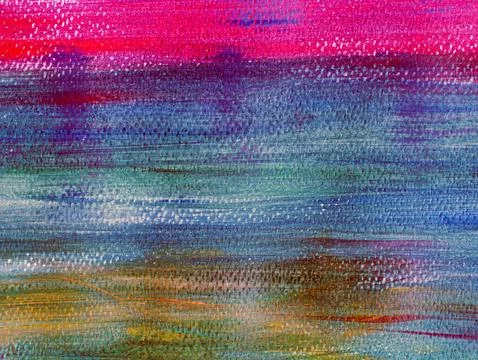 Abstract close-up macro texture of acrylic painting canvas with horizontal .. Stock Photos