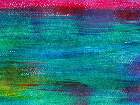 Abstract close-up macro texture of acrylic painting canvas surface with hor.. Stock Photos