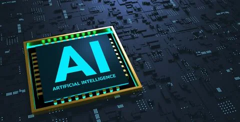 Abstract close up of Mainboard Electronic computer background. artificial Stock Illustration