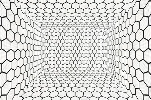 Abstract close up of modern interior architectural metal wall pattern Stock Photos