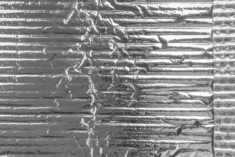 Abstract close-up of soft metallic plastic packaging material  Stock Photos