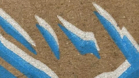 Abstract close up texture image on cardboard, suitable for graphic design. Stock Photos