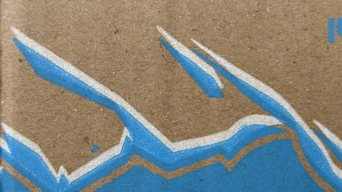 Abstract close up texture image on cardboard, suitable for graphic design. Stock Photos
