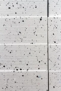 Abstract close up texture photo of compressed white styrofoam blocks Stock Photos