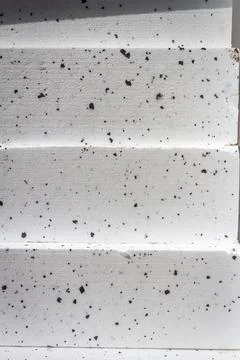 Abstract close up texture photo of compressed white styrofoam blocks Stock Photos
