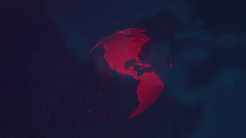 Abstract Close-up View of Globes Spinning on Hacker's Computer Screen Stock Footage 219600086