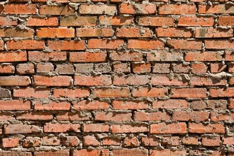Abstract closeup brick wall background Stock Photos